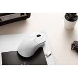 Keychron M3 Mini Wireless 4K-Version gaming muis Wit, 100 - 26000 DPI, USB-C / Bluetooth 5.1 / 2.4 GHz