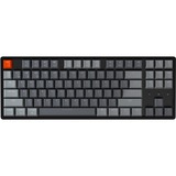 Keychron K8-F1, toetsenbord Grijs/grijs, US lay-out, RGB leds, TKL, ABS keycaps, Bluetooth