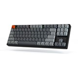 Keychron K8-F1, toetsenbord Grijs/grijs, US lay-out, RGB leds, TKL, ABS keycaps, Bluetooth