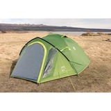 Coleman Darwin 4 Plus koepeltent Donkergroen/lichtgroen, met voorbouw, model 2025