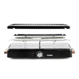 Domo Raclette-grill DO9261G gourmetstel Zwart/houtkleur