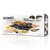 Domo Raclette-grill DO9261G gourmetstel Zwart/houtkleur