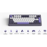 Iqunix OG80 Lavandin Wireless Mechanical Keyboard, gaming toetsenbord Lavendel, US lay-out, Cherry MX Brown, 80% (TKL), Hot-swappable, PBT, 2.4GHz | Bluetooth 5.1 | USB-C