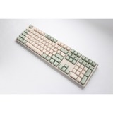 Ducky One 3 Matcha, toetsenbord Crème/groen, US lay-out, Cherry MX Silent Red, PBT Double Shot, hot swap