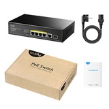 Cudy 5-Port 10/100/1000 POE+ Switch with 1 SFP Port Zwart