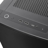 SilverStone SETA Q1 midi tower behuizing Zwart | 2x USB-A | 1x USB-C