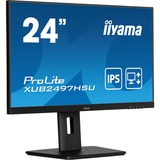 iiyama ProLite XUB2497HSU-B2 23.8" monitor Zwart, 100 Hz, HDMI, DisplayPort, USB, Audio