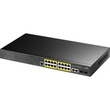 Cudy 16-Port Gigabit PoE+ L2 Managed Switch with 2 SFP Slots Zwart