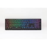 Ducky Zero 6108 Classic Black, gaming toetsenbord Zwart/wit, US lay-out, Cherry MX2A Brown, RGB leds, Double-shot PBT, hot swap, 2.4GHz | Bluetooth | USB-C