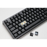 Ducky Zero 6108 Classic Black, gaming toetsenbord Zwart/wit, US lay-out, Cherry MX2A Brown, RGB leds, Double-shot PBT, hot swap, 2.4GHz | Bluetooth | USB-C