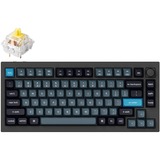 Keychron Q1 Pro-M4, toetsenbord Zwart, US lay-out, Keychron K Pro Banana, RGB leds, 75%, KSA double-shot PBT, hot swap, Bluetooth 5.1, Knob