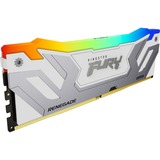 Kingston 24 GB DDR5-8400 (1x 24 GB) werkgeheugen Zilver/wit, KF584CU40RWA-24, Renegade RGB, XMP 3.0