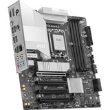 MSI PRO B860M-A WIFI socket 1851 moederbord zilver, RAID, 5Gb-LAN, Wi-Fi 7, BT, Sound, ATX