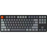 Keychron K8-F2, toetsenbord Grijs/grijs, US lay-out, RGB leds, TKL, ABS keycaps, Bluetooth