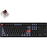 Keychron K10 Pro-G3, toetsenbord Zwart, US lay-out, Keychron K Pro Brown, White leds, Double-shot PBT, hot swap, Bluetooth 5.1