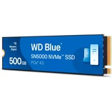 WD Blue SN5000 NVMe, 500 GB SSD Blauw, WDS500G4B0E, M.2 2280, PCIe Gen4 x4