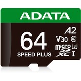 ADATA SPEED PLUS microSDXC 64 GB geheugenkaart UHS-I U3, Class 10, V30, A2