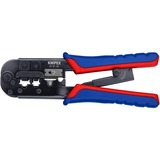 KNIPEX Krimptang 97 51 10 SB Blauw/rood, RJ-11/12 en RJ-45 stekker