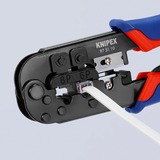 KNIPEX Krimptang 97 51 10 SB Blauw/rood, RJ-11/12 en RJ-45 stekker