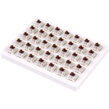 Keychron Gateron Cap Milky-Brown Switch-Set keyboard switches Bruin/wit, 35 stuks