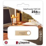 Kingston DataTraveler SE9 G3 256 GB usb-stick Goud, DTSE9G3/256GB, USB-A 3.2 (5 Gbit/s)