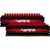 Patriot 32 GB DDR4-3600 Kit werkgeheugen Rood, Viper 4, XMP 2.0