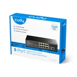 Cudy 8-Port Gigabit PoE+ Switch with 2 Gigabit Uplink Ports Zwart