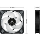 Arctic P14 PWM PST A-RGB case fan Zwart, 4-pin PWM