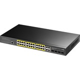 Cudy 24-Port Gigabit PoE+ L2 Managed Switch with 2 SFP Slots Zwart