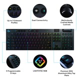 Logitech G915 LIGHTSPEED Wireless RGB Mechanical Gaming Keyboard Zwart, US-International, GL Tactile, RGB leds, Bluetooth