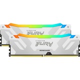 Kingston FURY 32 GB DDR5-8000 Kit werkgeheugen Wit, KF580C38RWAK2-32, Renegade RGB, XMP