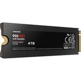 SAMSUNG 990 PRO Heatsink 4 TB SSD MZ-V9P4T0CW, PCIe 4.0 x4, NVMe 2, M.2 2280, RGB leds