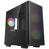 DeepCool CH360 mini tower behuizing Zwart | 1x USB-A | 1x USB-C | RGB | Window