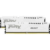 Kingston FURY 32 GB DDR5-5600 Kit werkgeheugen Wit, KF556C40BWK2-32, Beast, XMP