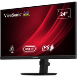 ViewSonic VG2409-MHDU-2 24" monitor Zwart, 1x HDMI, 1x DisplayPort, USB-C, USB-A, USB-B,100 Hz