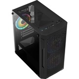 Aerocool Trinity Mini v3 mini tower behuizing Zwart | 3x USB-A | RGB | Window