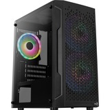 Aerocool Trinity Mini v3 mini tower behuizing Zwart | 3x USB-A | RGB | Window