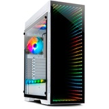 Inter-Tech X-908 Infini2 White midi tower behuizing Wit | 2x USB-A | 2x USB-C | RGB | Window