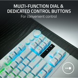 Razer Huntsman V3 Pro TKL - White, gaming toetsenbord Wit, US lay-out, Razer Analog Optical, TKL, RGB leds, Doubleshot PBT