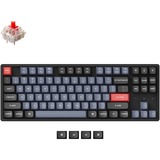 Keychron K8 Pro-J1, toetsenbord Zwart, US lay-out, Gateron G Pro Red, RGB leds, TKL, Double-shot PBT, hot swap, Bluetooth 5.1