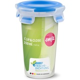 Emsa Clip & Close vershoudbakje 0,35 L beker Transparant/blauw, rond, Ø 9,2cm