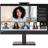 Lenovo ThinkVision T24mv-30 (63D7UAT3EU) 23.8" monitor Zwart, HDMI, DisplayPort, USB-C, Webcam