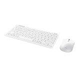 Trust Lyra Multi-Device Wireless Keyboard & Mouse, desktopset Wit, US lay-out, Scissor switches, 800 - 1.600 dpi, 2,4 GHz USB, Bluetooth, 65%