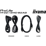 iiyama ProLite TF3215MC-B2AG 31.5" Public Display Zwart, Touch, VGA, HDMI, DisplayPort 