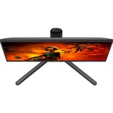 AOC U27G3X/BK 27" 4K UHD gaming monitor Zwart/rood, 2x HDMI, 1x DisplayPort, 160Hz