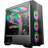 DeepCool MATREXX 55 V3 ADD-RGB 3F midi tower behuizing Zwart | 3x USB-A | RGB | Window