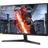 LG UltraGear 27GN800P-B 27" gaming monitor Zwart/rood, 2x HDMI, 1x DisplayPort, HDR10, 144 Hz