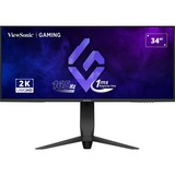 ViewSonic VX3480-2K-PRO 34" UltraWide gaming monitor Zwart, 2x HDMI, 1x DisplayPort | HDR10 | 165 Hz