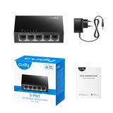 Cudy 5-Port 10/100 Mbps Desktop Switch Zwart