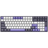 Iqunix F97 Lavandin Wireless Mechanical Keyboard, gaming toetsenbord Lavendel, US lay-out, Cherry MX Brown, RGB leds, 96%, Hot-swappable, PBT, 2.4GHz | Bluetooth 5.1 | USB-C